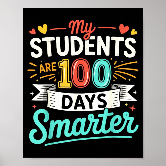 Affiche Mes élèves groovy 100 jours plus intelligents (Devant)