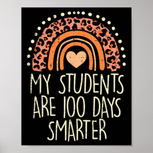 Affiche Mes élèves sont 100 jours plus intelligents 100e j