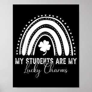 Affiche Mes élèves sont mes chanceux professeur Saint-Patr