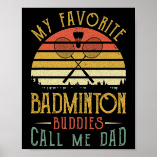 Affiche Mes Épouses Dminton Préférées M'Appelent Papa Père