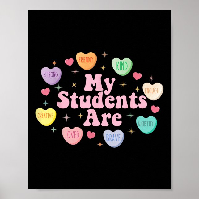 Affiche Mes Étudiants Sont Assez Amicaux Pour La Saint Val (Devant)