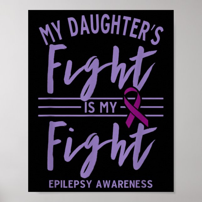 Affiche Mes Filles Lutter C'Est Mon Combattre L'Épilepsie  (Devant)