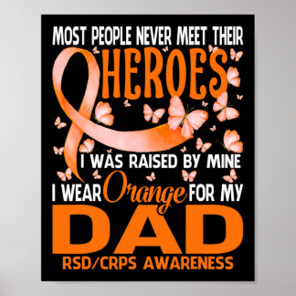 Affiche Mes Héros Je Porte Orange Pour Mon Papa Rsd Crps A