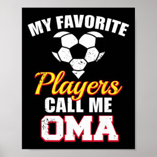 Affiche Mes joueurs préférés m'appellent Oma Drôle de foot