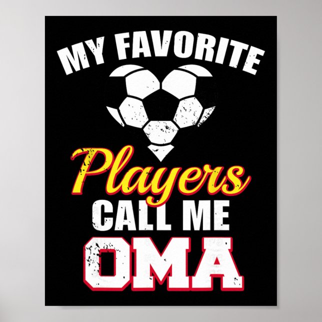 Affiche Mes joueurs préférés m'appellent Oma Drôle de foot (Devant)