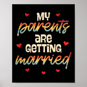 Affiche Mes parents se marient Fiançailles Mariage