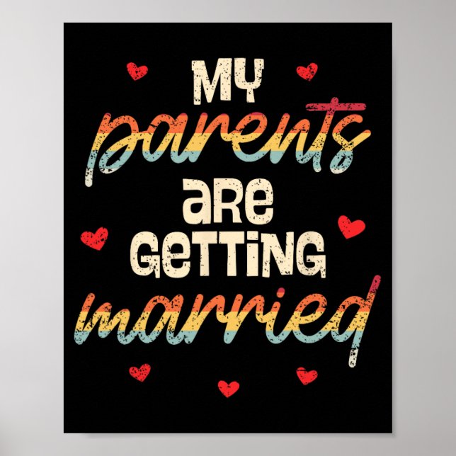 Affiche Mes parents se marient Fiançailles Mariage (Devant)