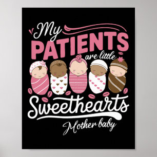 Affiche Mes patients sont de petits chéris Mère par Infirm