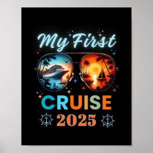 Affiche Mes Premières Vacances en Croisière 2025 Voyage en