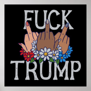 Affiche Mes sentiments sur Donald Trump Unis nous tenons d