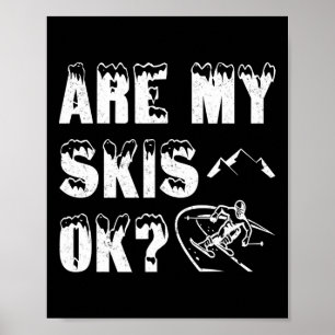 Affiche Mes Skis Ok Drôle Cadeaux De Ski
