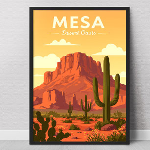 Affiche Mesa Arizona vintage