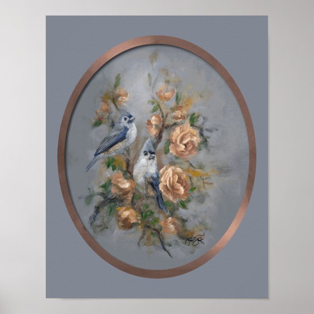Affiche Mésange à tête noire 11x14" (Devant)