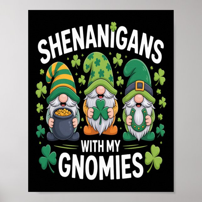 Affiche Mésaventures de la Saint-Patrick avec mes Gnomies  (Devant)