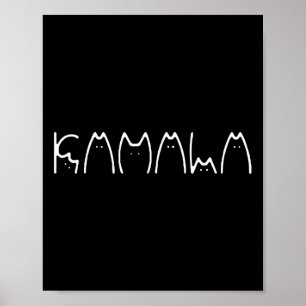 Affiche Mesdames Pour Kamala Harris Chat Lettering 2024 El