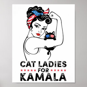 Affiche Mesdames Pour Kamala Harris Pour Président 2024 El