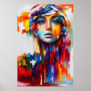 Affiche Mesmerizing Girl Portrait de l'élégance