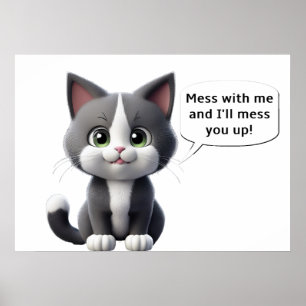 AFFICHE MESS AVEC MOI KITTEN