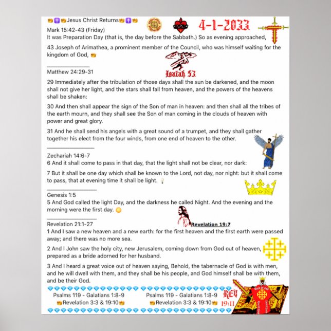 Affiche Message à l'église (Devant)