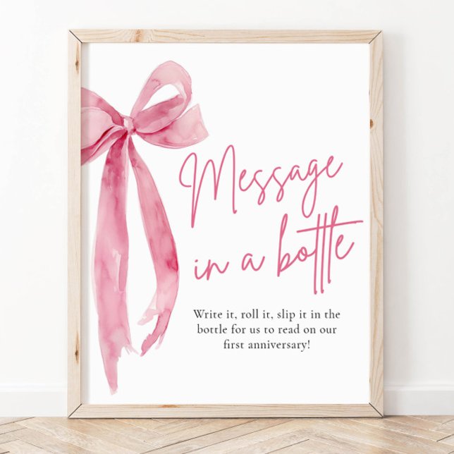 Affiche Message De Bow Rose Vive Dans Un Jeu De Signes De  (Créateur téléchargé)