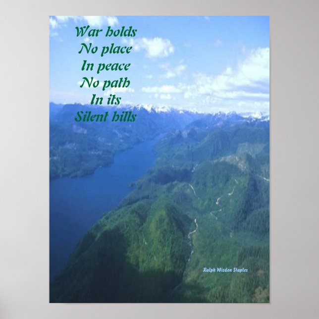 Affiche Message de l'affiche de paix (Devant)