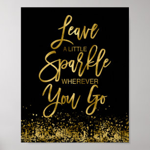 Affiche Message de motivation Laissez une petite étincelle