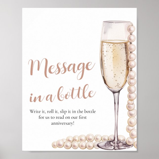 Affiche Message de perles et de poursuites dans un jeu de  (Devant)