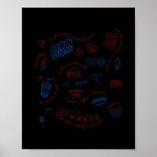Affiche Message Libéral Subtil Du 4 Juillet Résister Trump