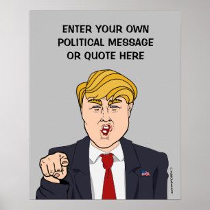 Affiche Message politique personnalisé