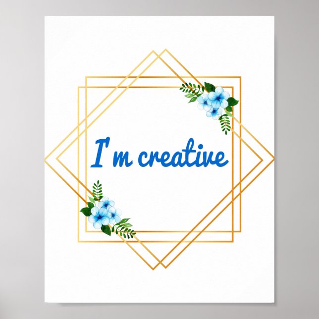 Affiche message positif pour la vie et l'amour de soi (Devant)