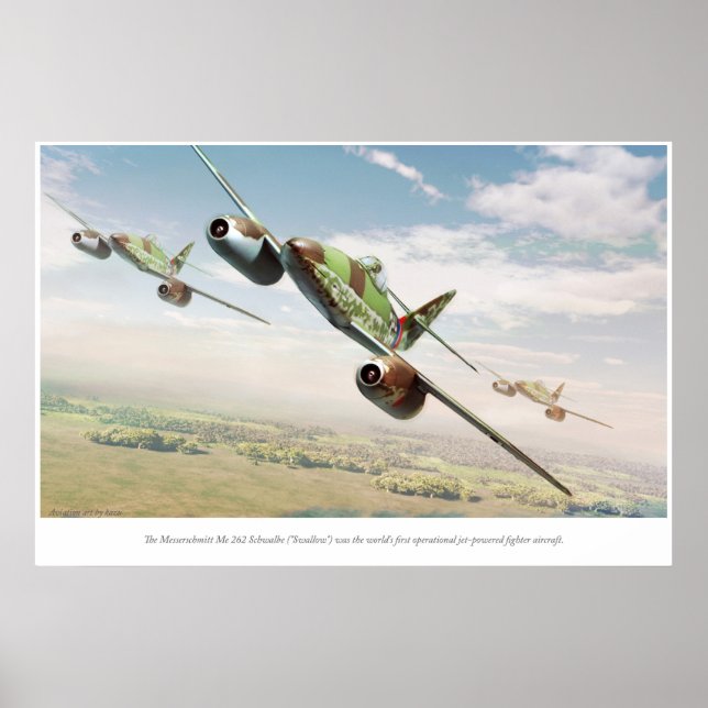 Affiche Messerschmitt Me 262 (Devant)
