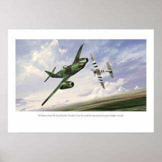 Affiche Messerschmitt Me 262