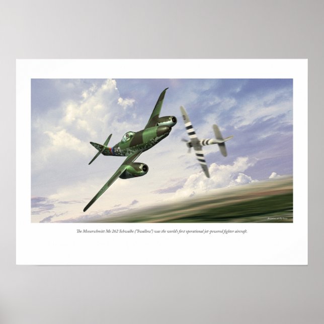 Affiche Messerschmitt Me 262 (Devant)
