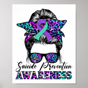 Affiche Messy Bun Prévention Suicide Sensibilisation Rib S