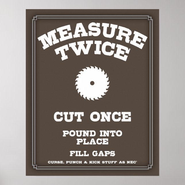 Affiche Mesure Deux fois IV (Devant)