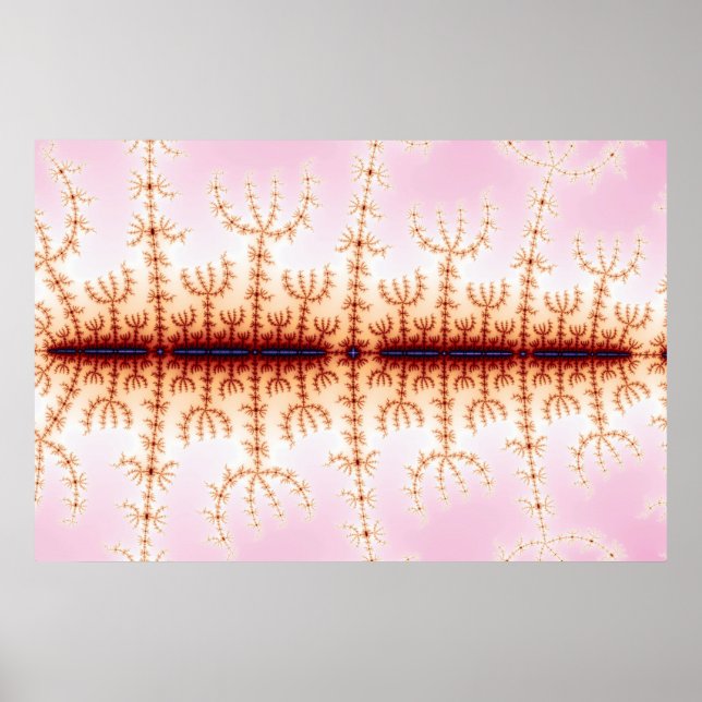 Affiche Mesure sismique - Art fractal (Devant)