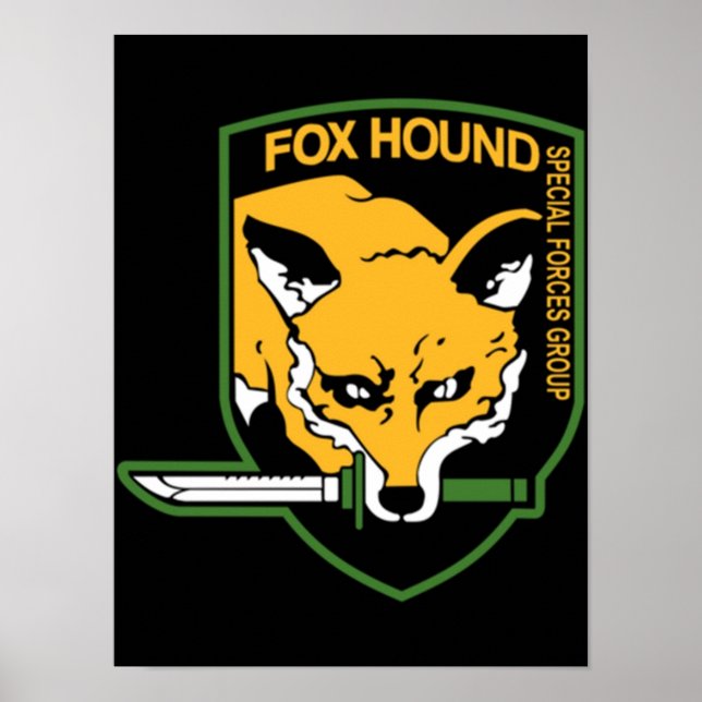 Affiche Metal Gear Solid Fox Hound Emblem Classic TShirt (Devant)