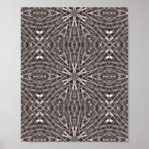 Affiche Métal Maillé Argent