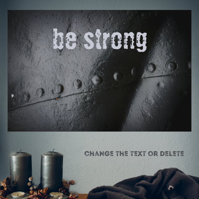 Affiche Métal noir minimaliste (Créateur téléchargé)