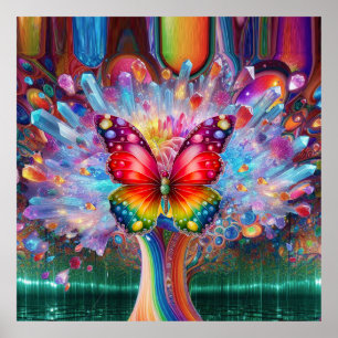 Affiche Métamorphose papillon