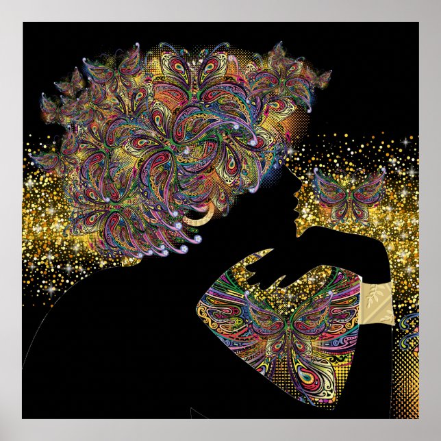 Affiche MÉTAMORPHOSE Papillon Dame (Devant)