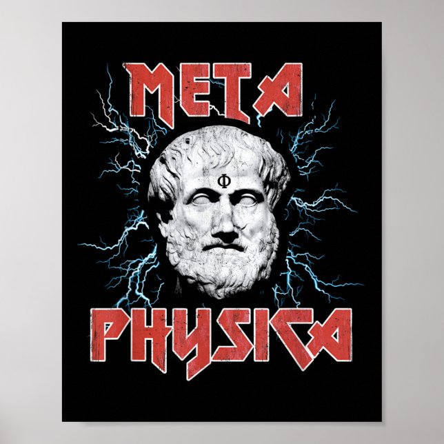 Affiche Metaphysica Aristote Métaphysique du début grec Ph (Devant)