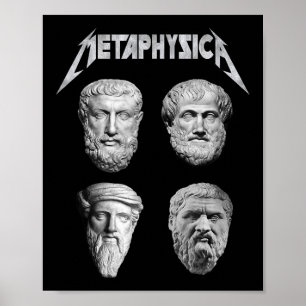 Affiche Metaphysica Socrates Platon Aristote Philosophe M