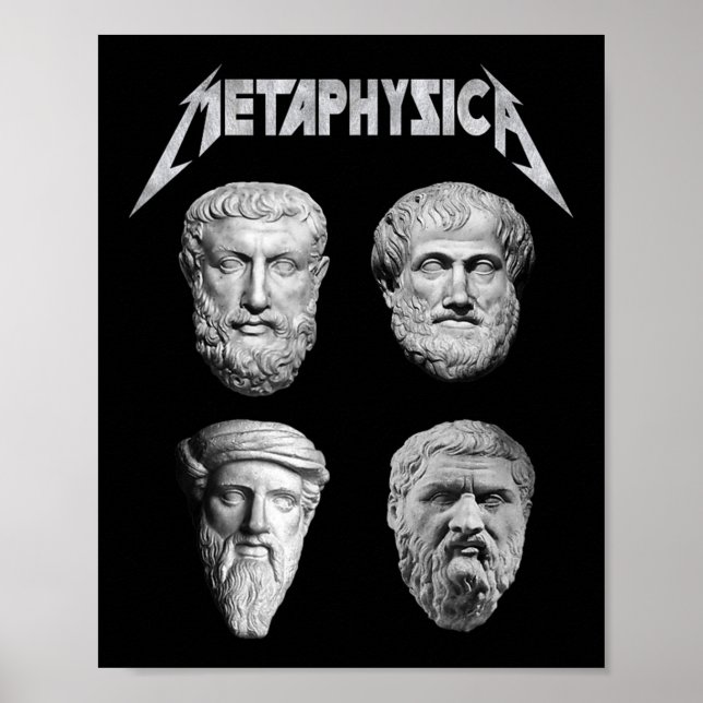 Affiche Metaphysica Socrates Platon Aristote Philosophe M (Devant)