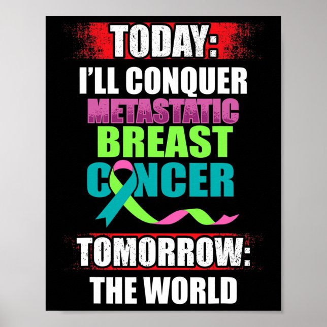 Affiche Metastatic Cancer du sein Sensibilisation Beat War (Devant)