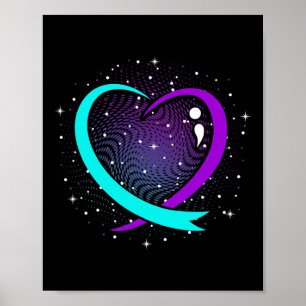 Affiche Mete sensibilisation au suicide Coeur Happy Suppor