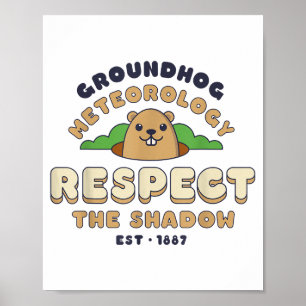 Affiche Météorologie de la Marmotte Établi 1887 Respecte l
