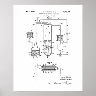 Affiche Méthode de brevet de whisky artificiellement agin
