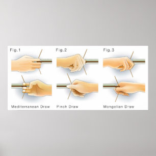 Affiche Méthodes principales de dessin des vaches Kyudo ti