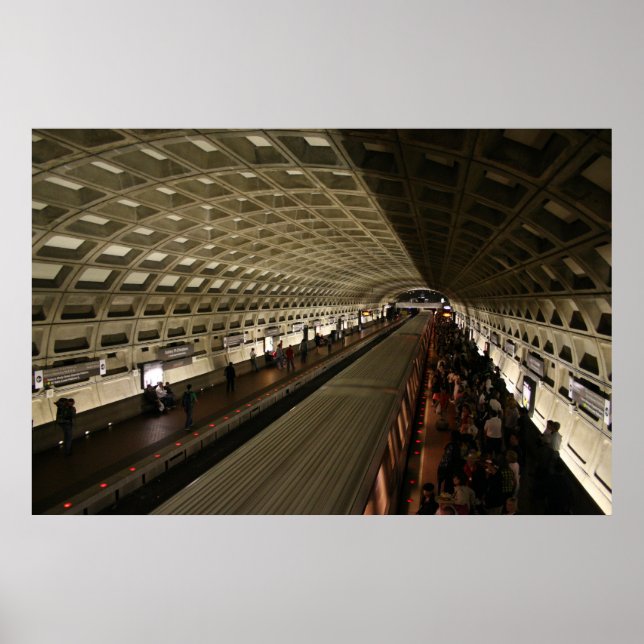 Affiche Métro à Washington, D.C. (Devant)